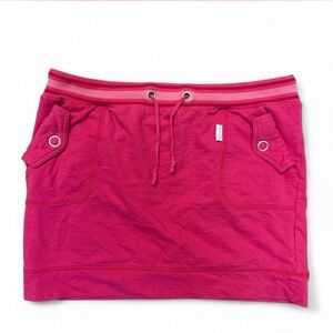 Chic Pink Mini Skirt with Drawstring